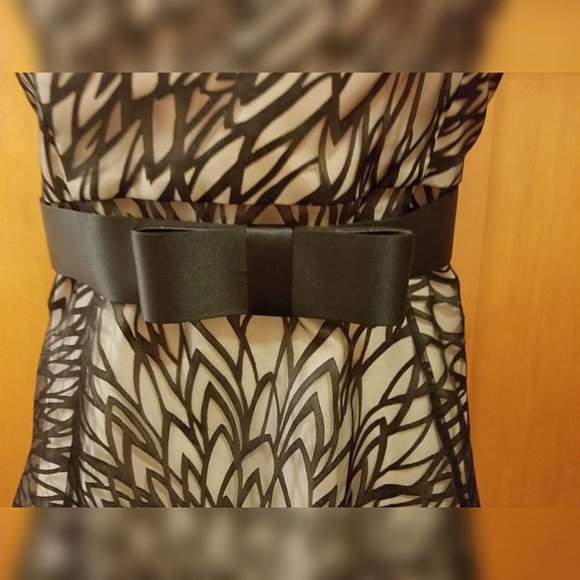 WHBM Black & Pink Strapless Dress - NWT - Picture 2 of 8